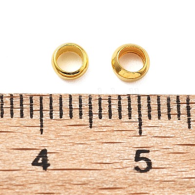 Зажимные бусины из латуни KK-S509-01G-06-1