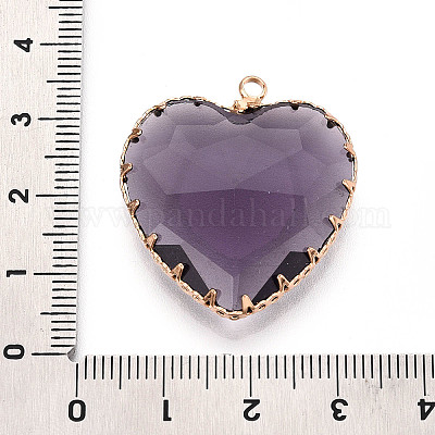 Прозрачные стеклянные подвески KK-N283-01G-G-1