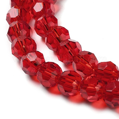 Прозрачные стеклянные бусины X-EGLA-A035-T6mm-D07-1