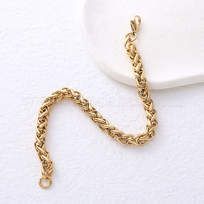 Браслеты из нержавеющей стали и пшеницы для пары унисекс FU4893-1