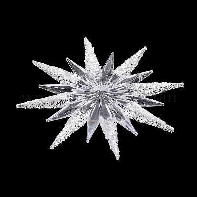 Рождественский акриловый кулон HJEW-B008-01-1