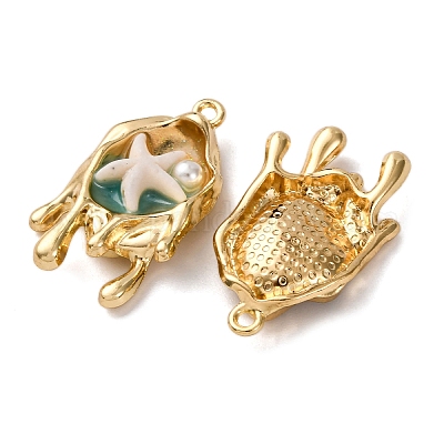 Подвески из эмалевого сплава легкого золота ENAM-B028-28KCG-1