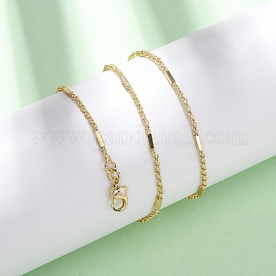 Латунные кубические звенья цепи роло ожерелья MAK-L045-02G-1