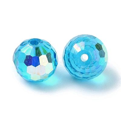 Ab цветные стеклянные бусины&nbsp;EGLA-P059-02B-AB25-1