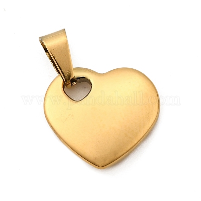 Подвески в форме сердца из нержавеющей стали 304 STAS-M121-13G-1