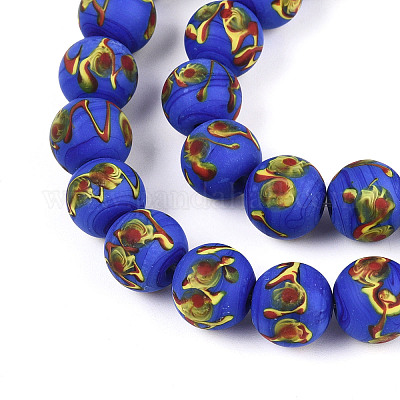 Бусы лэмпворк ручной работы LAMP-N028-05F-1