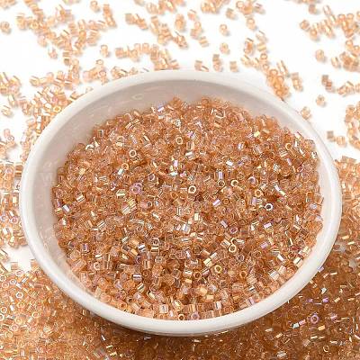 Прозрачные цвета ab стеклянный бисер SEED-S042-19B-05-1