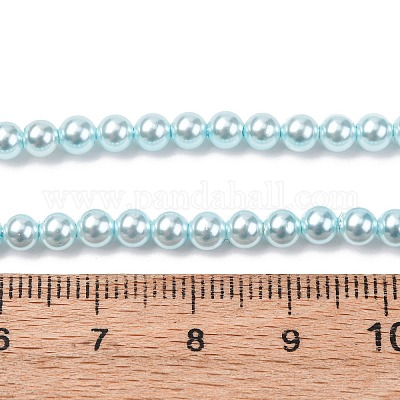 Гальванические оболочки жемчужные бусы пряди BSHE-G041-4mm-03-1