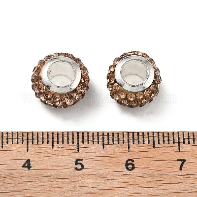 Рондель полимерная глина европейские бусины FIND-U001-01G-1