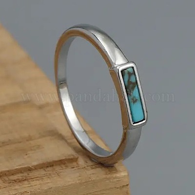 Кольца из ретро-сплава и бирюзы FS-WG23DA3-03-1