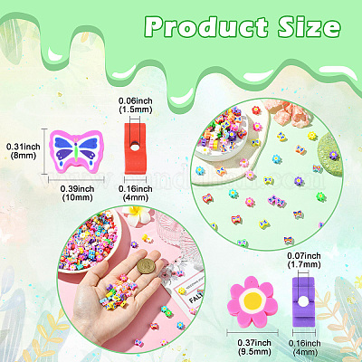 200шт 2 стиля ручной работы бусины из полимерной глины CLAY-CJ0002-04-1