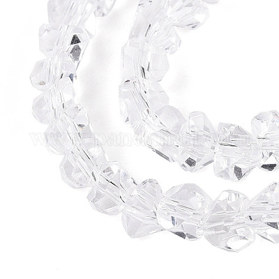 Прозрачные стеклянные бусины GLAA-N018-4mm-09-1