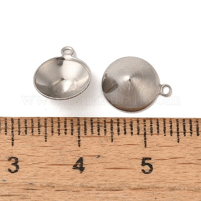 Подвеска из нержавеющей стали 304 с заостренной конструкцией и стразами STAS-U025-05B-P-1