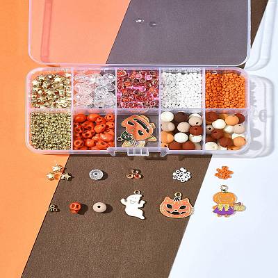 Наборы бусин своими руками на тему Хэллоуина DIY-FS0006-96A-1