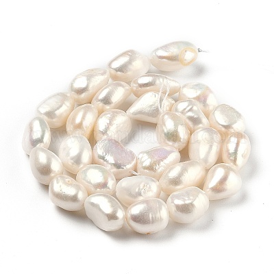 Нити из натурального культивированного пресноводного жемчуга PEAR-L033-38D-01A-1