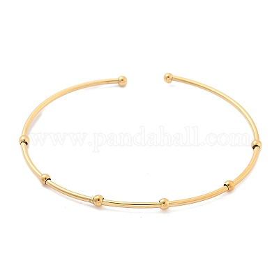 Браслеты-манжеты из нержавеющей стали 304 для женщин AJEW-P127-03G-1