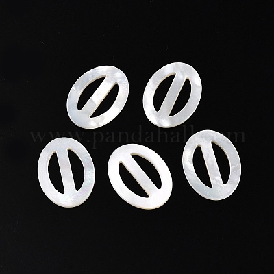 Пряжки-регуляторы Tri-Glide из натуральной ракушки SSHEL-N039-01-1