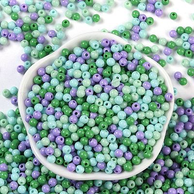 Непрозрачные акриловые бусины OACR-H118-07B-06-1