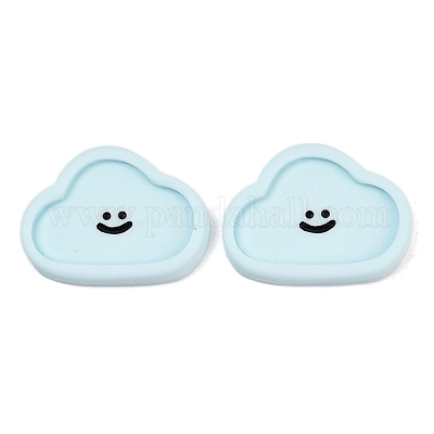 Кабошоны из смолы с изображением смайлика CRES-S372-01C-1