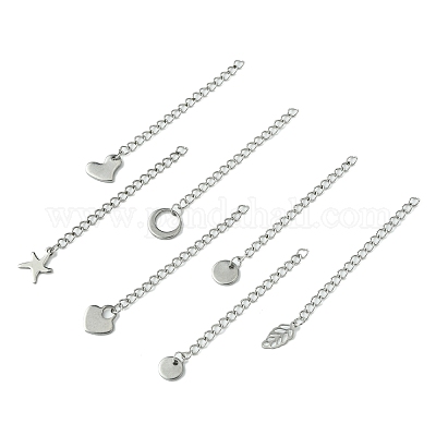 7 шт. 7 стиля удлинитель цепи из нержавеющей стали 304 STAS-FS0001-49P-1