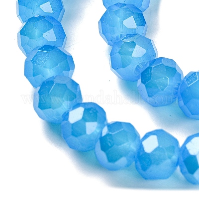 Запекание гальванических нитей стеклянных бусин DGLA-A039-J8mm-B12-1