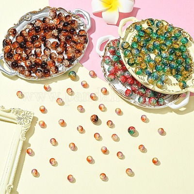 100шт хрустящие стеклянные бусины&nbsp;CCG-YW0001-19A-01-1