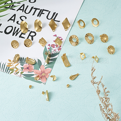 Фурнитура для сережек-гвоздиков из нержавеющей стали 304 STAS-TA0004-29-1