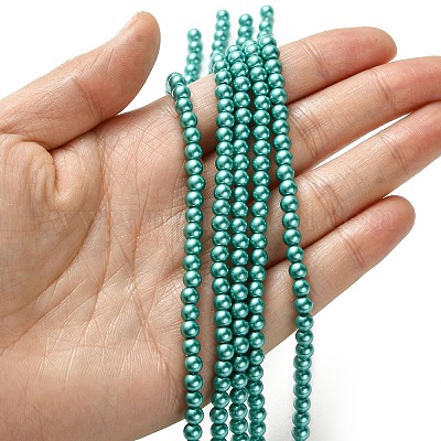 Стеклянные жемчужные бусины класса А HY-J001-4mm-HX052-1