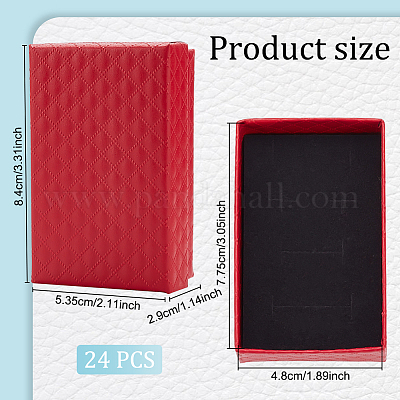 Прямоугольная картонная подарочная коробка CON-WH0087-97B-1