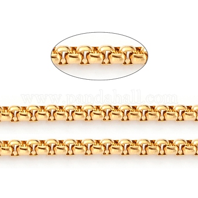 3.28 фут ионное покрытие (IP) 304 нержавеющая сталь коробчатая цепь X-CHS-B001-01G-1