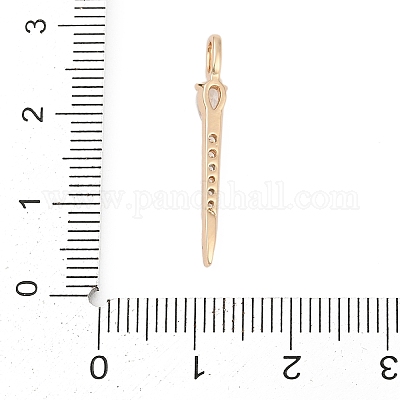 Латунные микро проложить кубического циркония подвески KK-Q096-04B-G-1