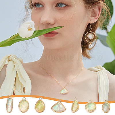 14 шт. 7 стиля подвески из искусственного опала из смолы FIND-GA0004-50-1