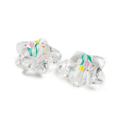 Прозрачные акриловые шарики печатных OACR-H124-02B-1