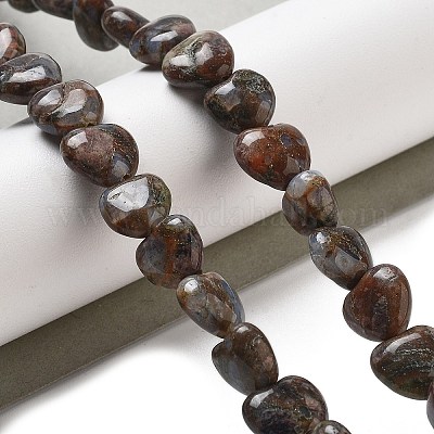 Бусины из натурального глаукофана G-R190-10mm-36-1