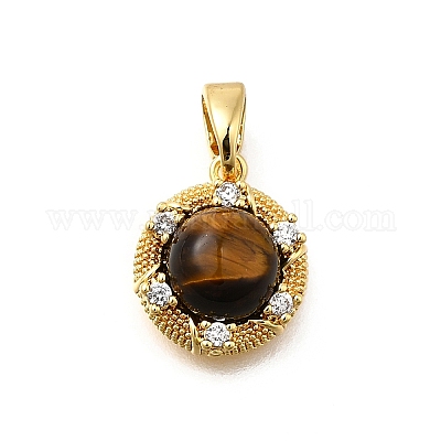 Латунные микро проложить кубического циркония подвески KK-S517-03G-1