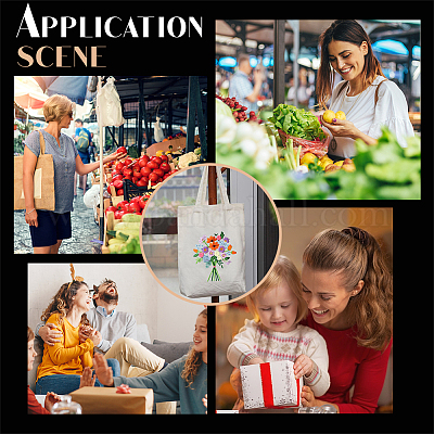 Наборы для вышивки цветов своими руками DIY-WH0374-84B-1