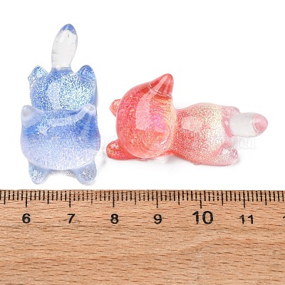 Светящиеся кабошоны из прозрачной смолы CRES-L045-17-1