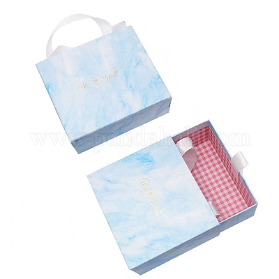 Прямоугольник с ящиками для бумаги с мраморным узором CARB-P002-03B-03-1