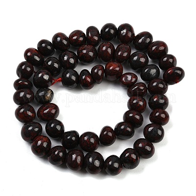 Природные брекчированных яшмы бисер нитей G-G053-C13-01-1