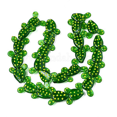 Бусины ручной работы ухабистой бисер нитей LAMP-T017-03-1