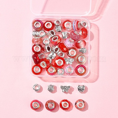 Европейские бусины из сплава и смолы в тибетском стиле своими руками DIY-FS0006-78E-1