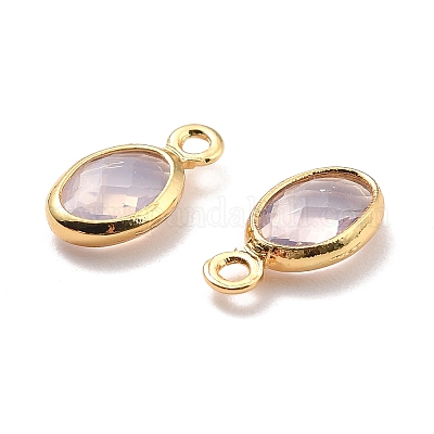 Экологически чистая латунь со стеклянными подвесками KK-K268-01T-1