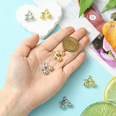 6шт 2 цвета латунные подвески KK-CJ0003-12-1