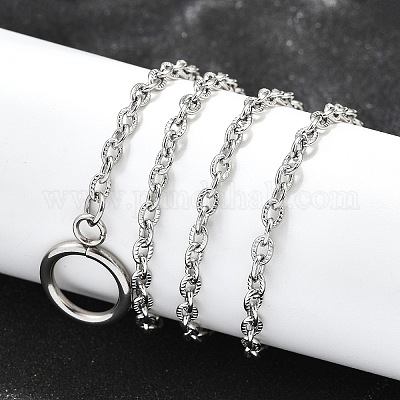 Ожерелья из нержавеющей стали 304 NJEW-JN01471-1