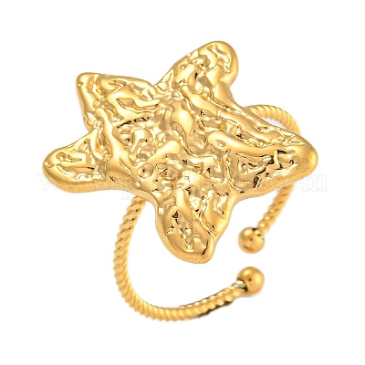 Кольца-манжеты из нержавеющей стали 304 для женщин RJEW-L125-06G-1