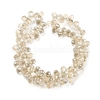 Гальванизируйте прозрачное стекло бисер нитей EGLA-P052-01A-PL01-1