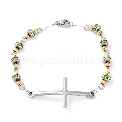 201 браслет из звеньев цепи из нержавеющей стали BJEW-A032-01GP-01-1