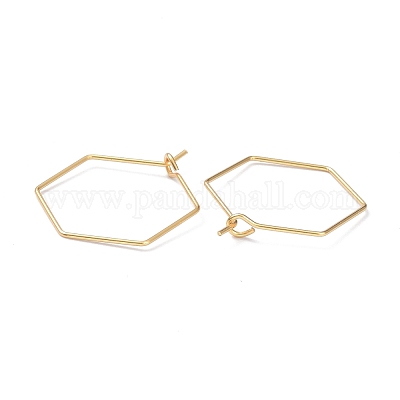 Фурнитура для сережек-колец из нержавеющей стали 316 STAS-K216-03A-G-1