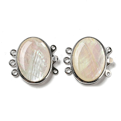 Белая застежка-ракушка G-C104-02G-P-1