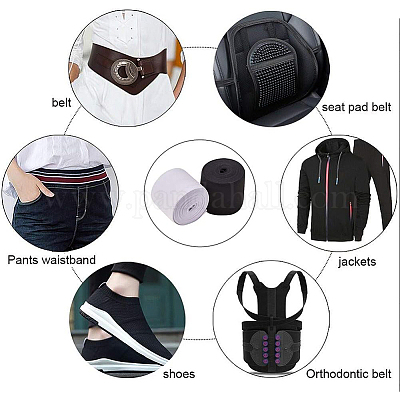 Плоский эластичный резиновый шнур / полоса&nbsp;EC-BC0001-06B-1